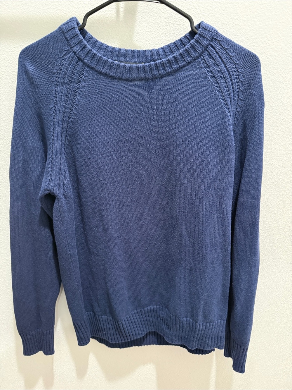 JEANNE PIERRE Navy Blue Crewneck Sweater
